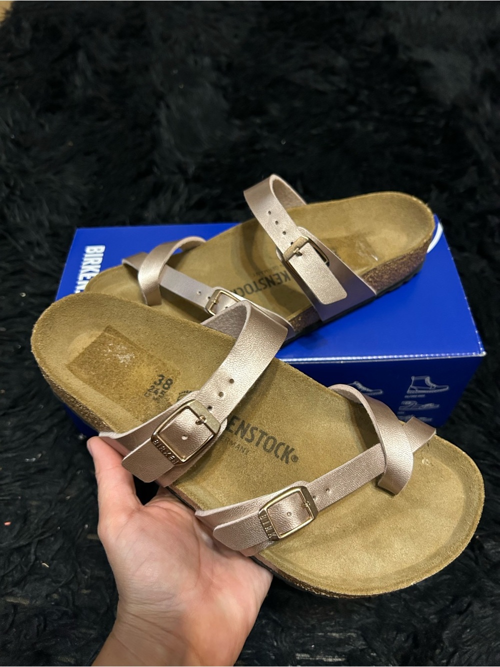 BIRKENSTOCK Mayari copper gladiator sandals slippers shoes women’s eur 38 new